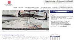 Desktop Screenshot of hochschulevaluierungsverbund.de