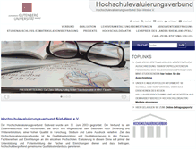 Tablet Screenshot of hochschulevaluierungsverbund.de